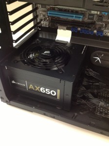 PSU Installed into the case