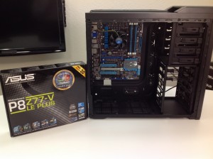 Motherboard Installed in Case