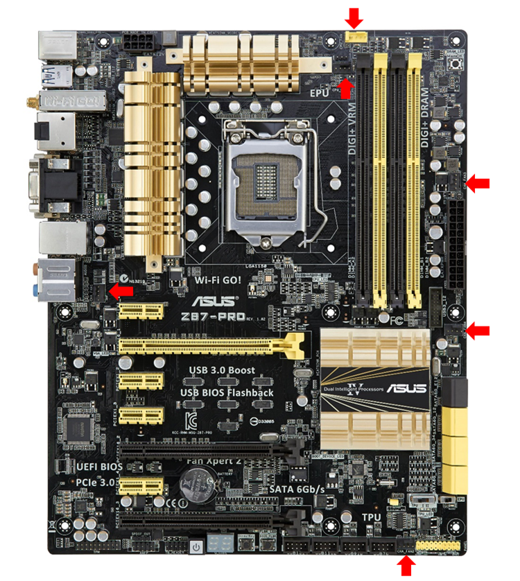 Z87 Pro With Six Controllable 4-pin Fan Headers
