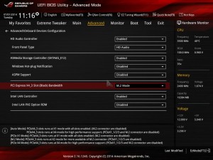 ASUS ROG Z97 MAXIMUS UEFI - Advanced - On board Devices Configuration