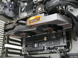 MATRIX GTX 980 Ti installed in system side angle