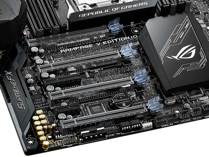 Introducing the Rampage V Edition 10, the customizable king of X99 