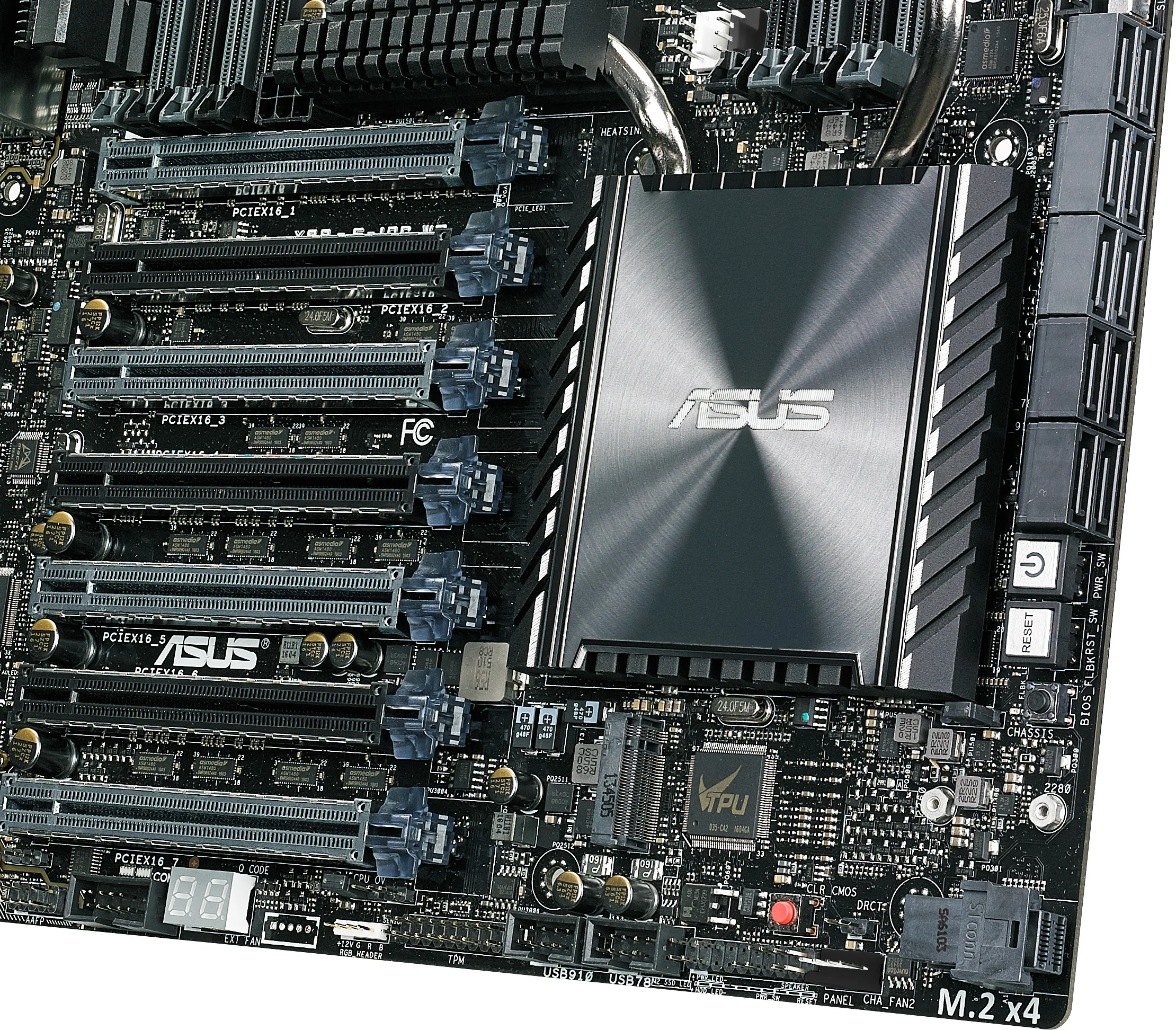 The X99-E-10G WS motherboard brings 10 Gigabit Ethernet to X99