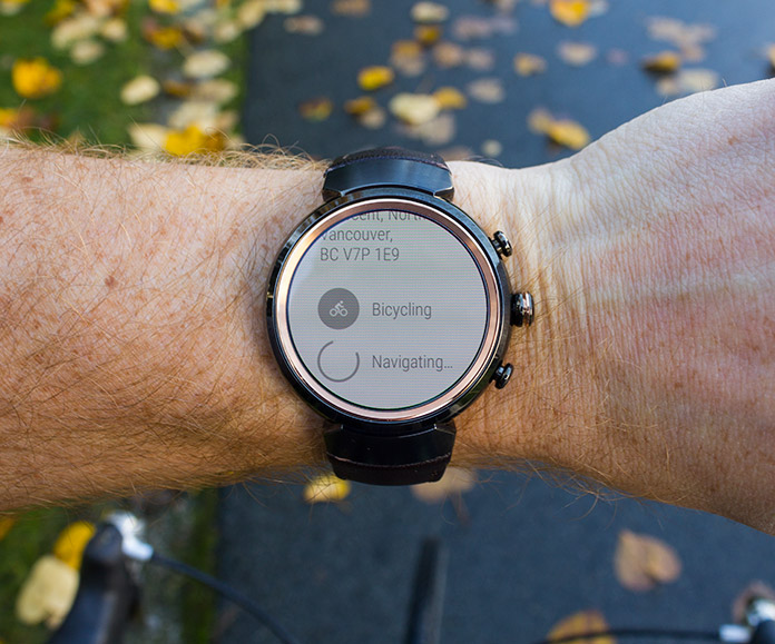 Turn-by-turn navigation is easier the ZenWatch Edge Up