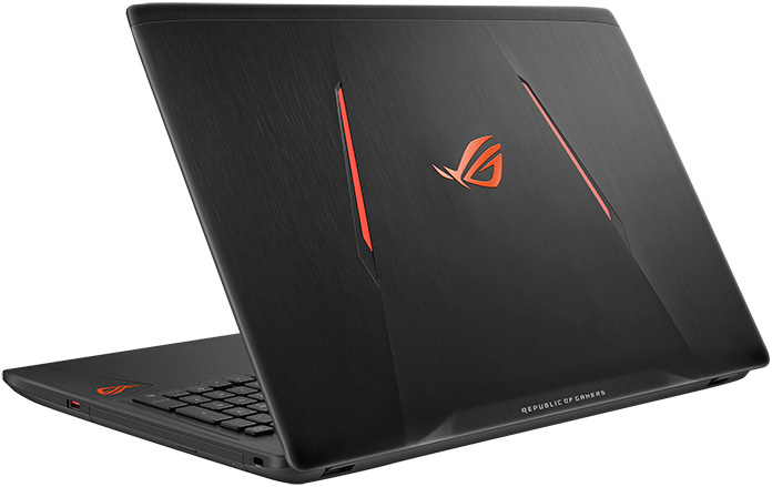 The ROG Strix GL553 looks stealthy in black