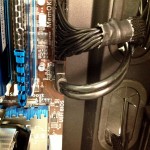 USB 3.0 Header plugged into motherboard