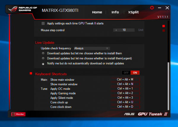 download the new for android ASUS GPU Tweak II 2.3.9.0 / III 1.6.9.4
