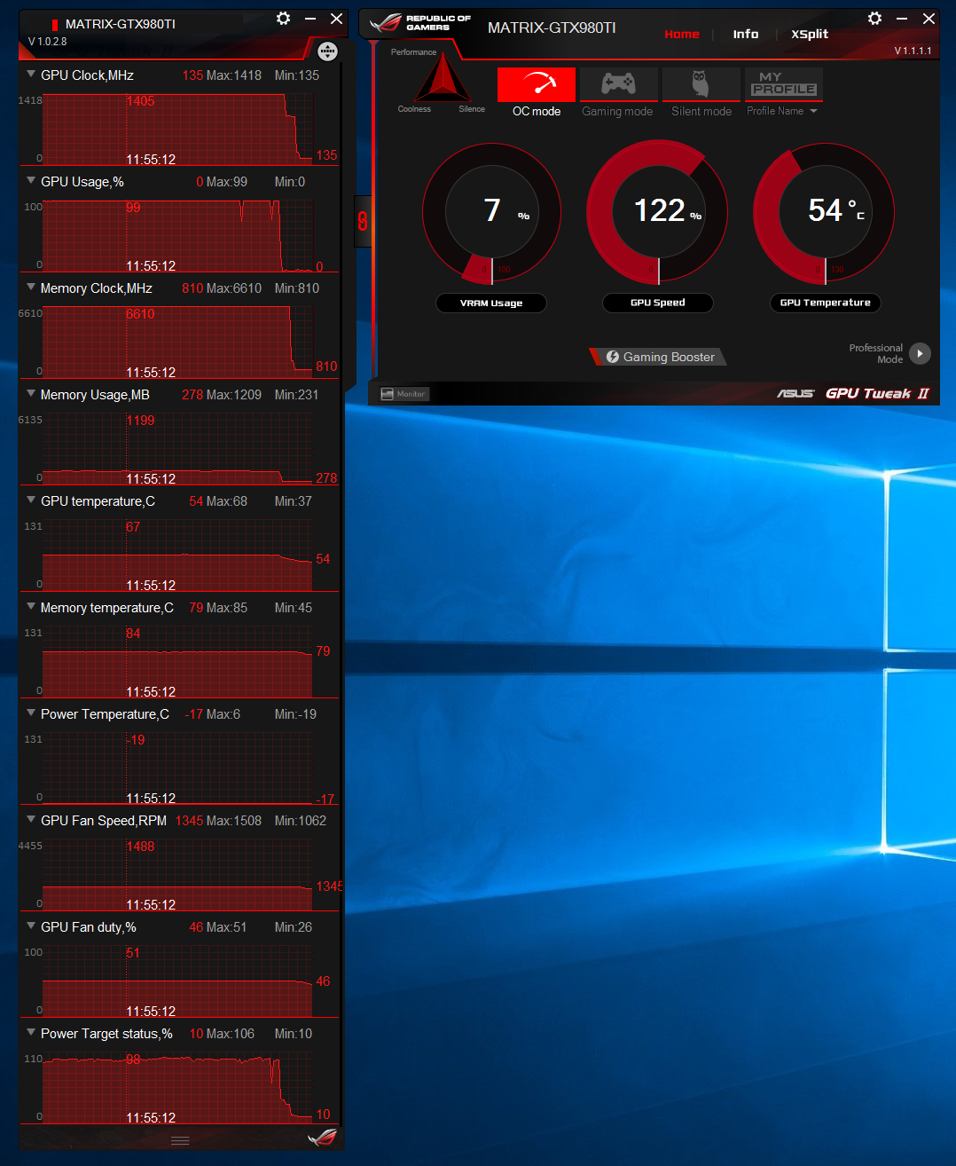 Температура tuf gaming. GPU tweak 2 ASUS GTX 1060 6gb. Fan Speed ASUS GPU tweak. ASUS GPU tweak II. GPU-tweak-III.