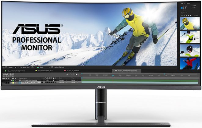 Professional grade on a curve the asus proart pa34v expands your desktop to 21 9 edge up