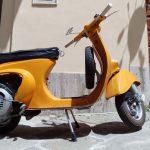 yellow scooter wide small