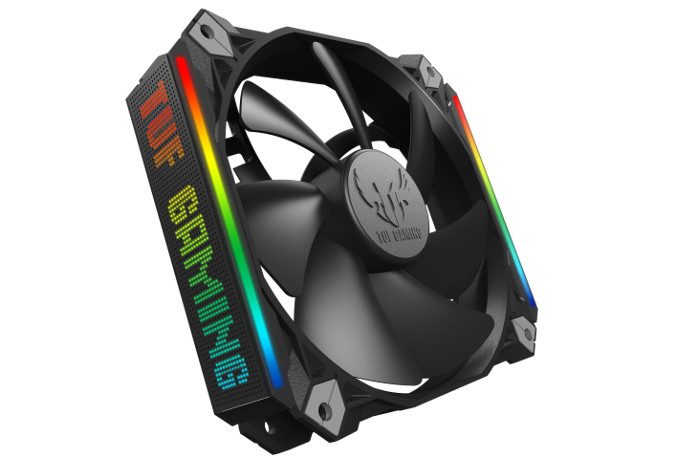 The TUF Gaming ARGB fan serves up high performance, a long life, and  configurable lighting﻿