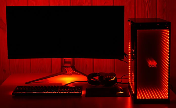Computer case LED strips. RED LED Lights for PC Case window Two LED Strip Red 