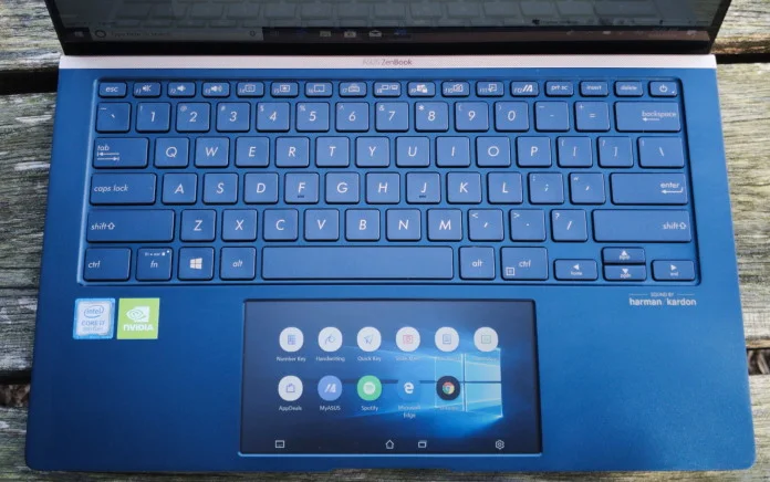 touch keypad laptop