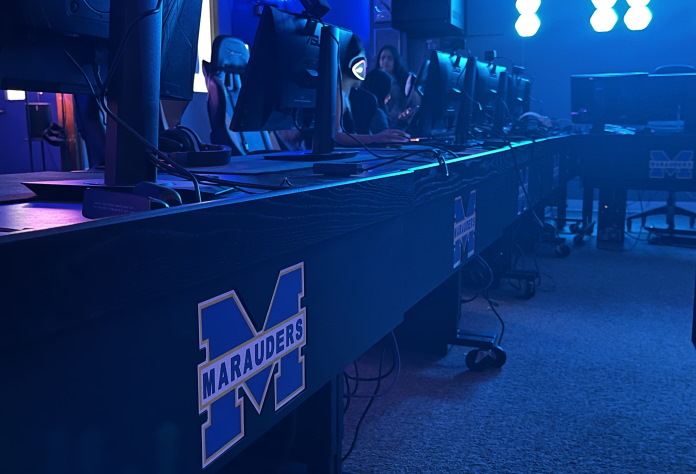 Esports practice lab at Mira Mesa High School