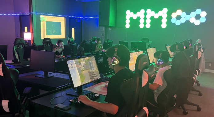 Students at Mira Mesa High School participating in an esports program