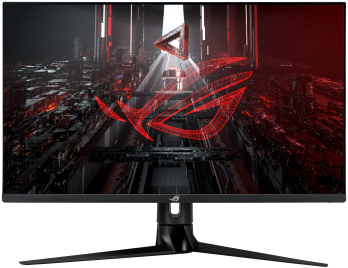 Front view of ROG Swift PG32UQ gaming monitor