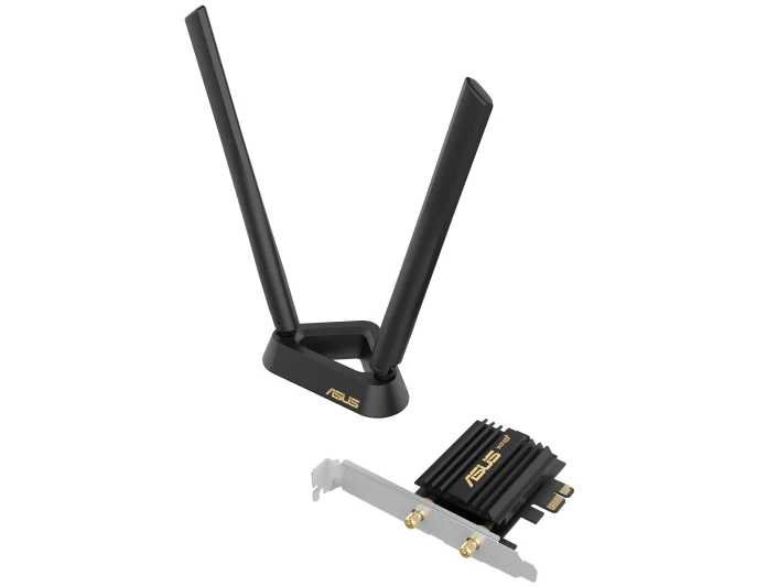 PCE-AXE58BT WiFi 6E add-in card with antenna