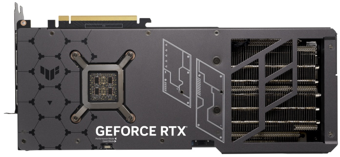 Top edge of the TUF Gaming GeForce RTX 4090