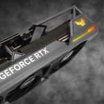Top edge of the TUF Gaming GeForce RTX 4090