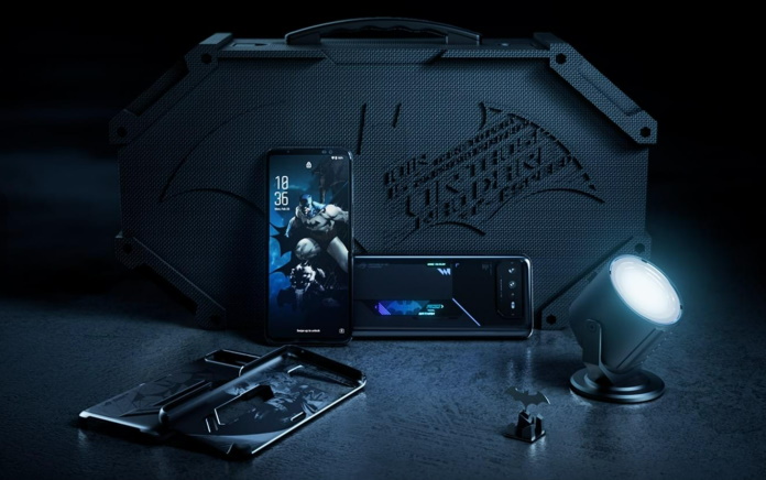 ROG Phone 6 Batman Edition with array of accessories 