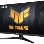 Front angle view of the TUF Gaming VG32UQA1A gaming monitor