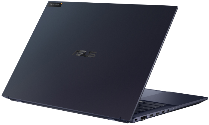 View of the lid of the ExpertBook B9 OLED business laptop 