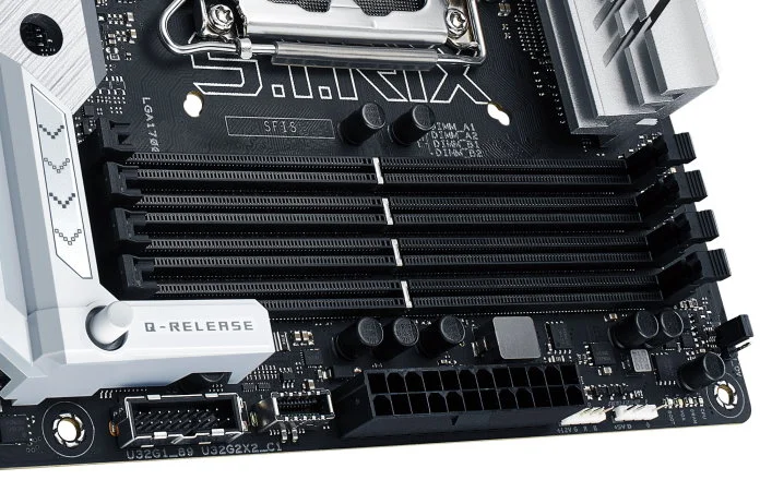 DDR RAM slots on the ROG Strix Z790-A Gaming WiFi motherboard