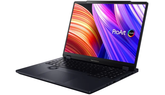 Front angle view of the ProArt Studiobook 16 3D OLED