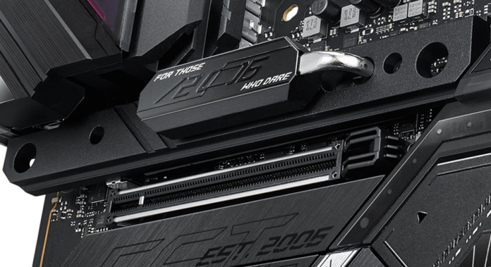 M.2 slot with heatsink on ROG Strix gaming motherboard