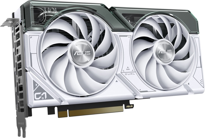 Dual White GeForce RTX 4060 Ti graphics card