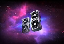 The ROG Strix AMD Radeon RX 7600 and ASUS Dual AMD Radeon RX 7600 graphics cards against a space-themed background