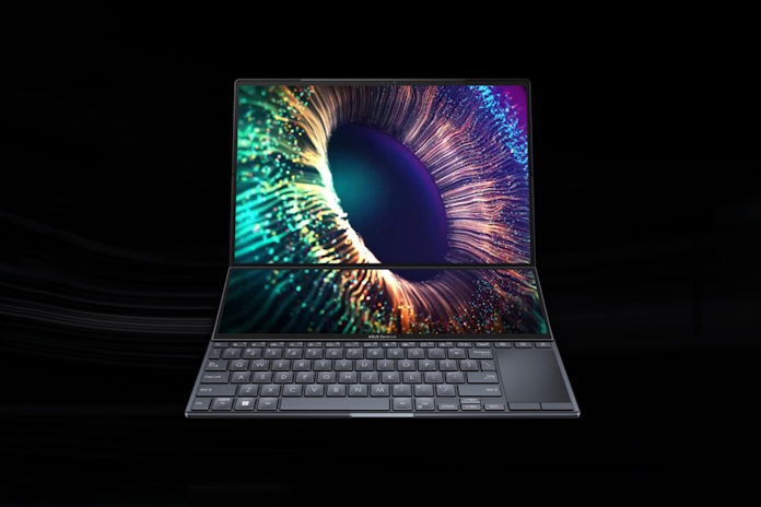 Zenbook Pro 14 Duo OLED laptop, winner of Golden Choice award at Computex 2023