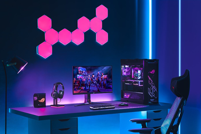 An esports gaming setup with a high-refresh-rate gaming monitor