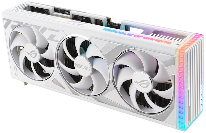 The ROG Strix GeForce RTX 4080 16GB GDDR6X White OC Edition graphics card