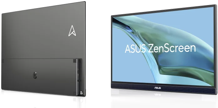 The ASUS MB17AHG in front and rear views