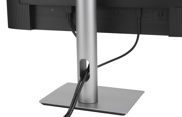 Cable management options built into the stand of ProArt displays