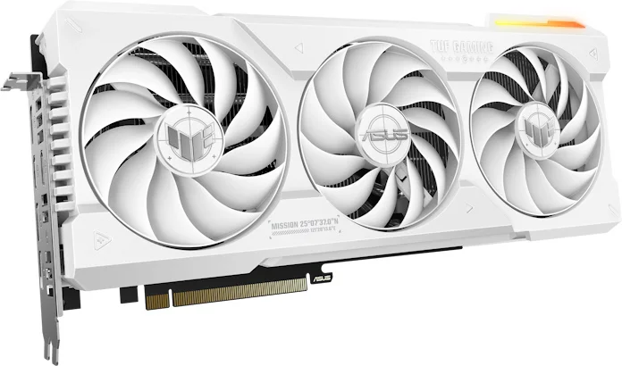The white edition of the TUF Gaming GeForce RTX 4070 Ti SUPER 