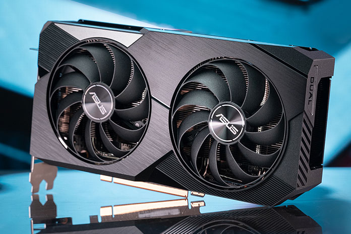The ASUS Dual Radeon RX 6600 graphics card