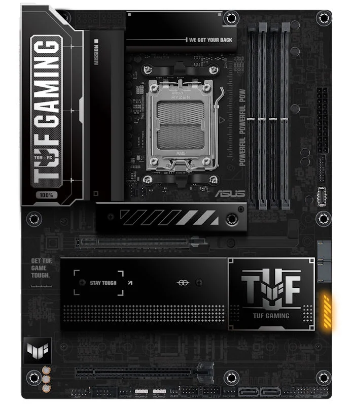 A TUF Gaming BTF motherboard shown off at Computex 2024