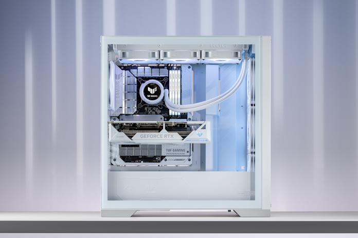 A TUF Gaming Advanced BTF build in the TUF Gaming GT302 chassis 
