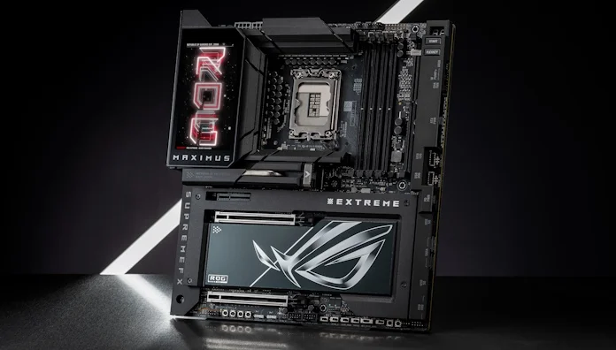 The ROG Maximus Z890 Extreme motherboard 