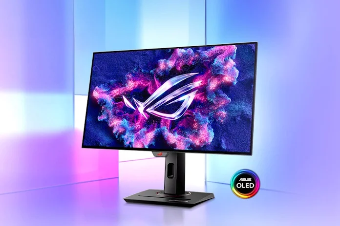 An ROG oled gaming monitor