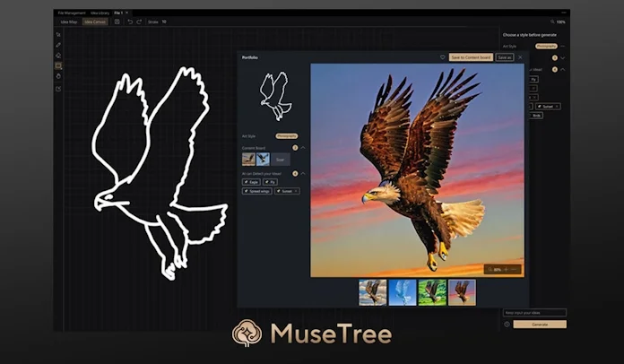 A screenshot of the ASUS MuseTree app