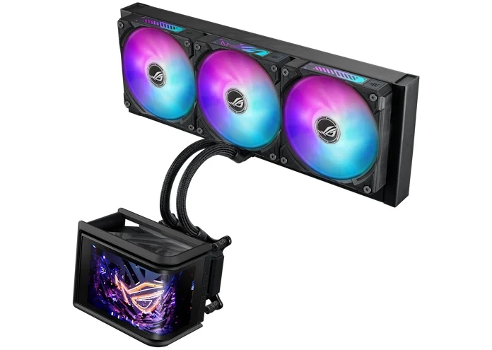 The ROG Ryuo IV SLC ARGB AIO CPU liquid cooler