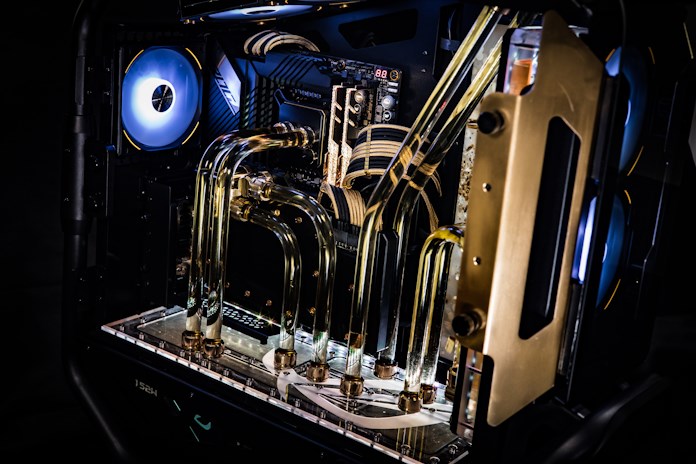 Another view of the Champagne Gold build