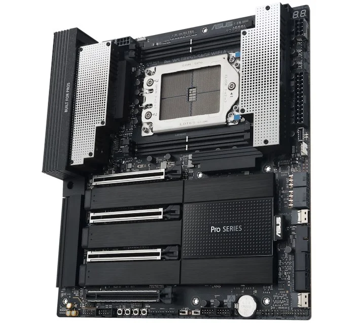 The Pro WS TRX50-SAGE WIFI A commercial workstation motherboard