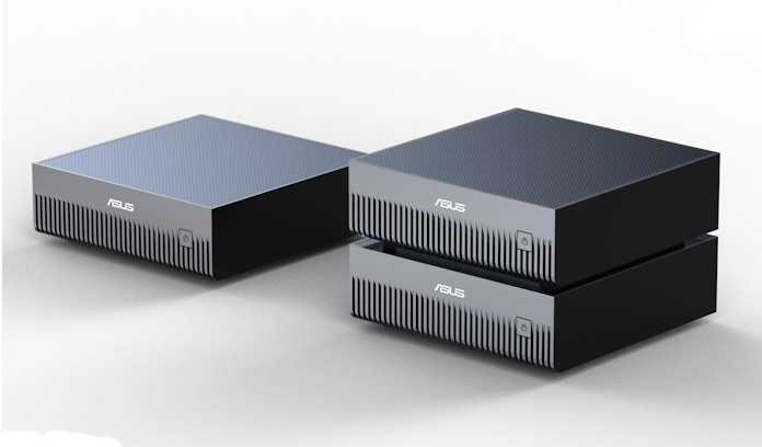 Three ASUS Ascent GX10 mini-PC workstations