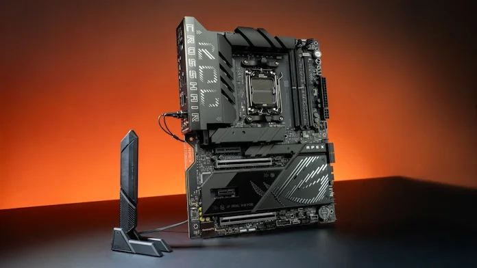 The ROG Crosshair X870E Apex motherboard
