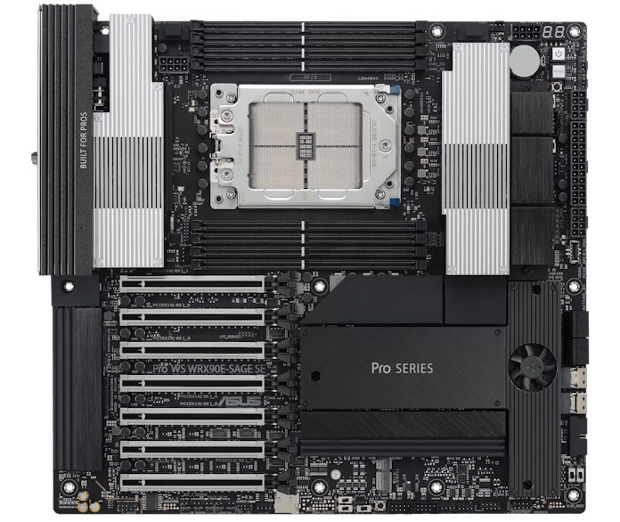 The ASUS Pro WS WRX90E-SAGE SE workstation motherboard