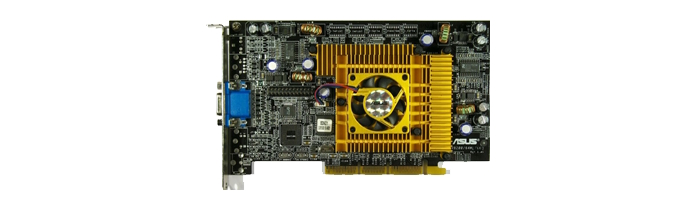 The ASUS V8200 DLX graphics card